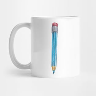 blue pencil Mug